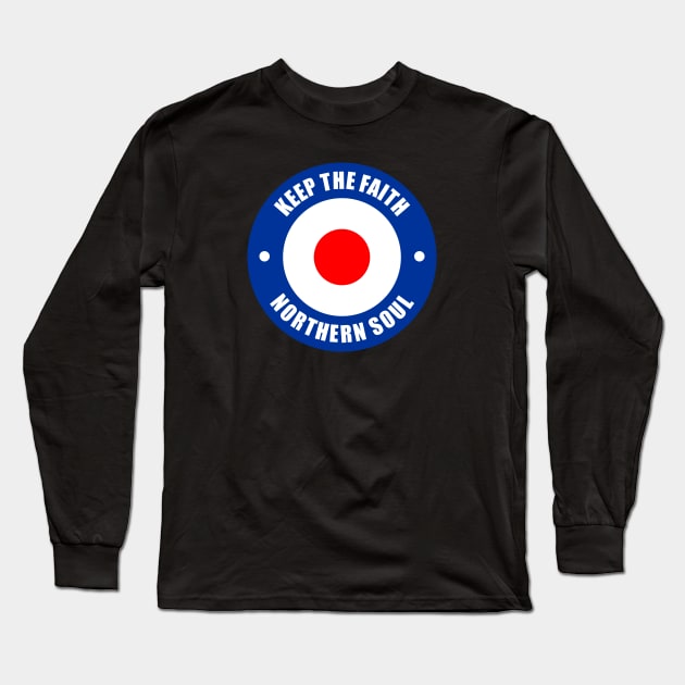 Northern soul target mod Long Sleeve T-Shirt by BigTime